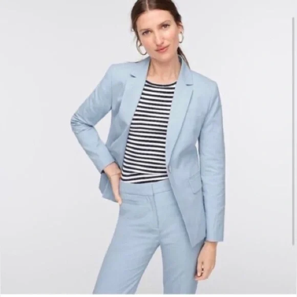 J. Crew Light Blue Women's Suit - Picture 2 of 11